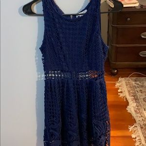 Crochet Dress with see through waist